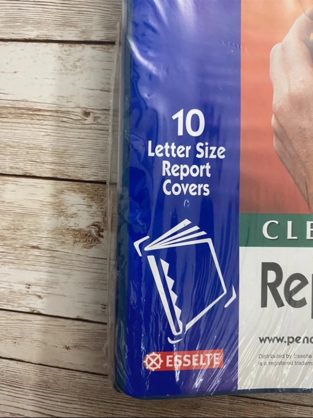 🆕 10-Pack Oxford Clear Front Report Covers Blue